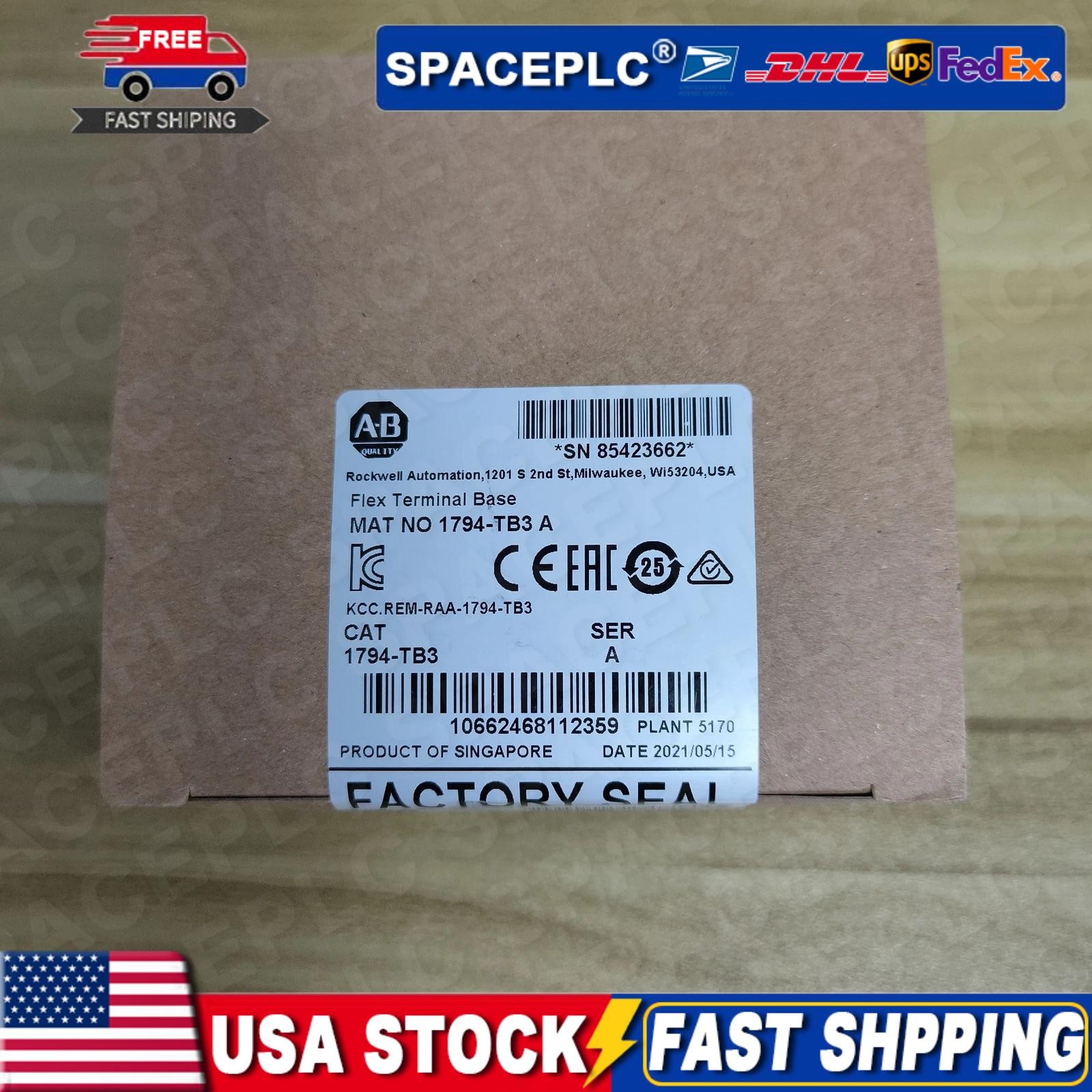 1PC New Factory Sealed Allen Bradley 1794-TB3 Ser A Flex Terminal Base US Stock
