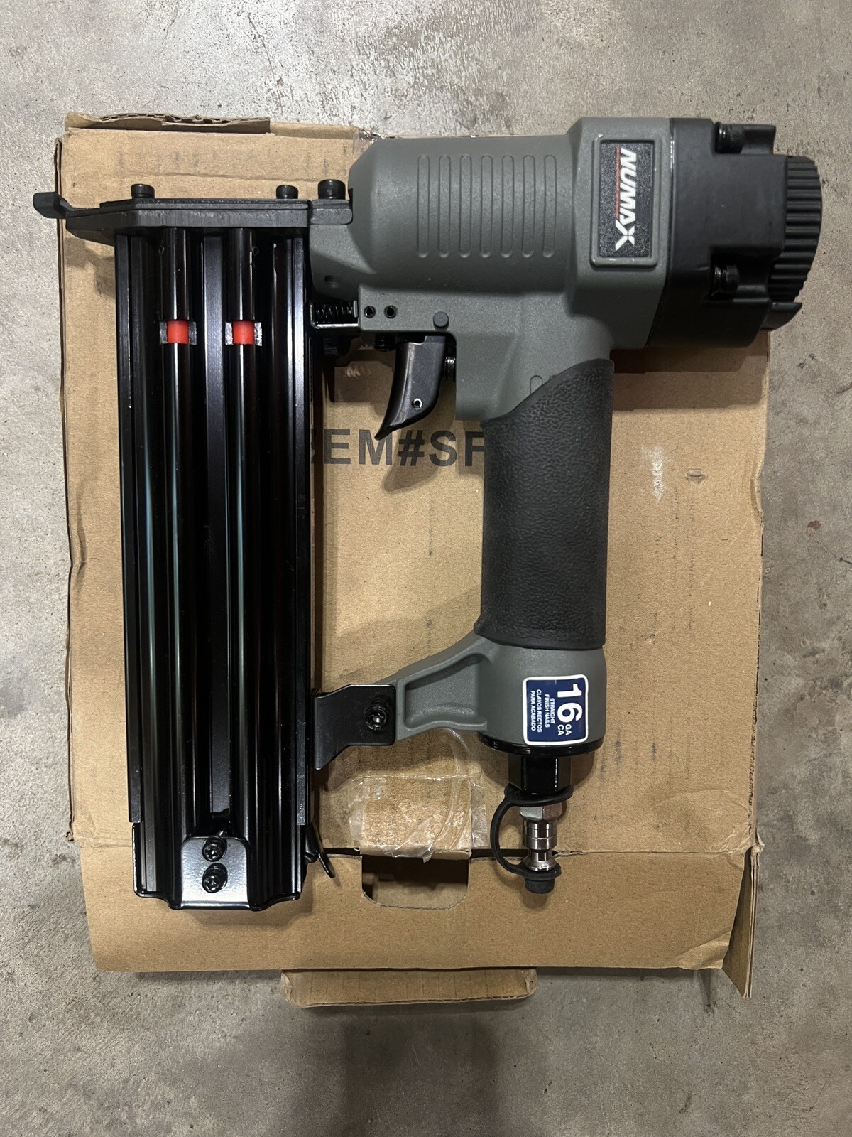 NuMax SFN50 Pneumatic 16 Gauge 2" Straight Finish Nailer Nail Gun