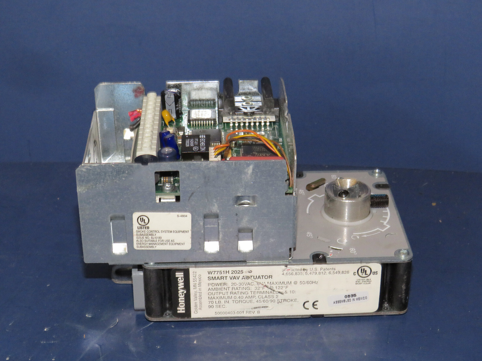 HONEYWELL W7751H 2025 SMART VAV ACTUATOR NO COVER 15 AVAILABLE W7751H2025