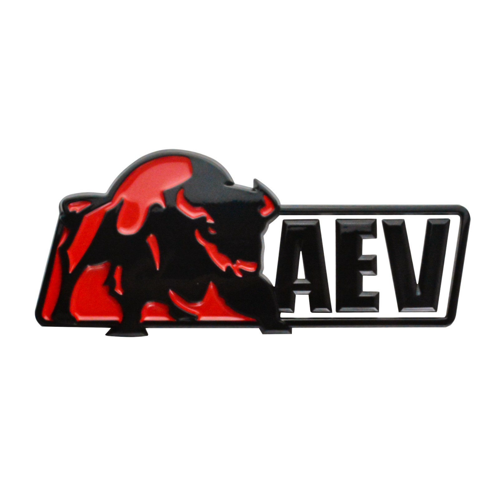 Rear Tailgate Emblems Fits Colorado Aev Badges 1Pc Black Red