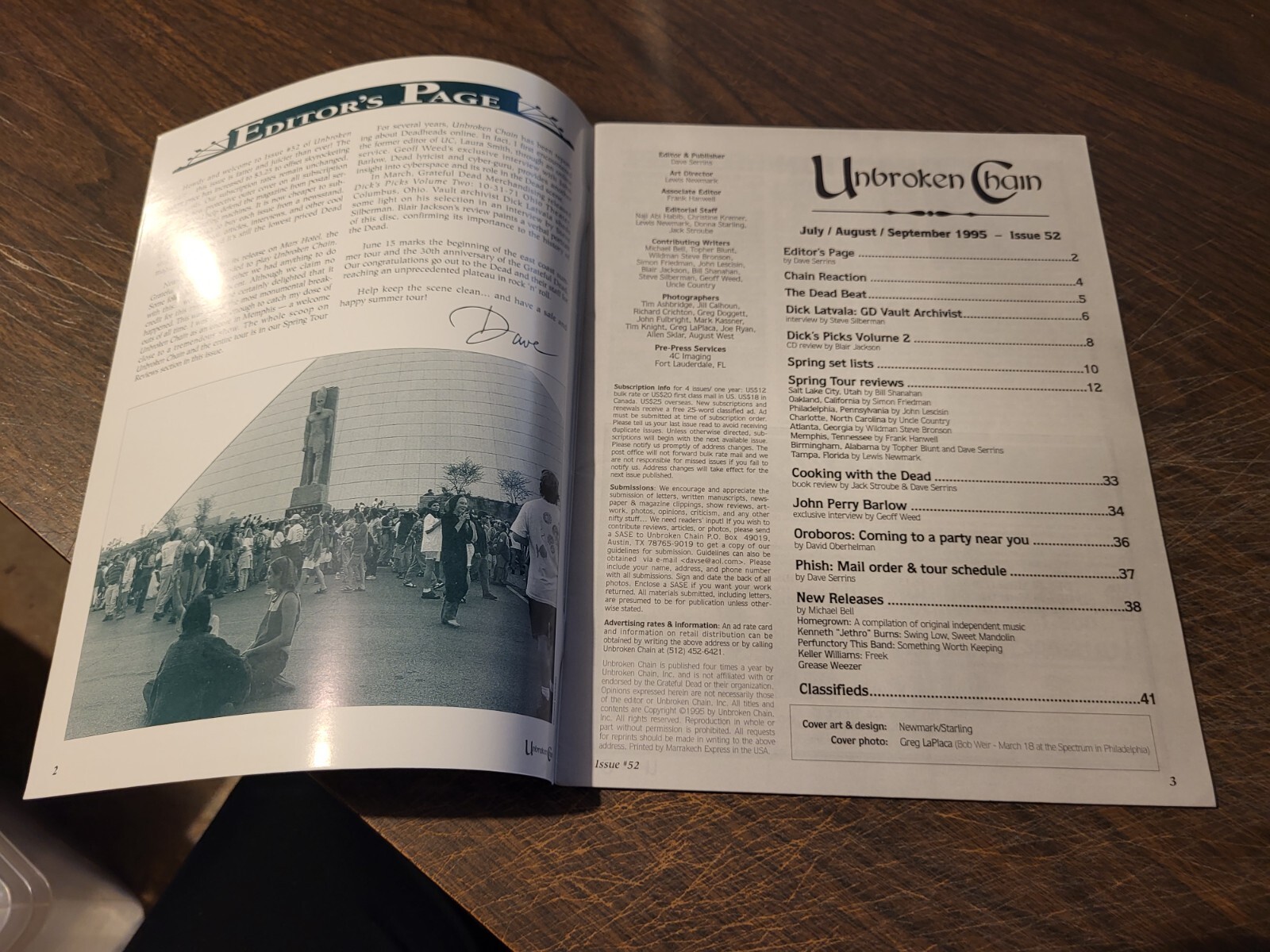 Unbroken Chain #52 - Grateful Dead Magazine (1995)