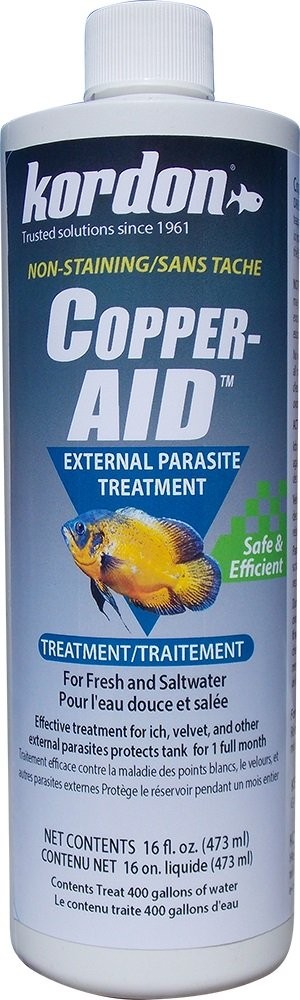 Copper-AID External Parasite Treatment for Aquarium Fish – Cures Ich, Velvet,...