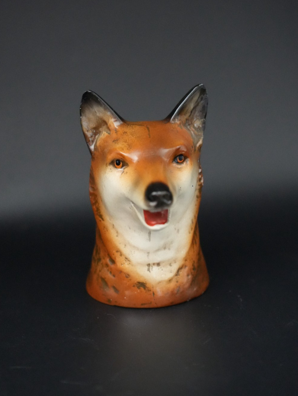 1950's PORCELAIN FOX HEAD Bottle Opener Scott Products USA Mid-Century MCM VTG