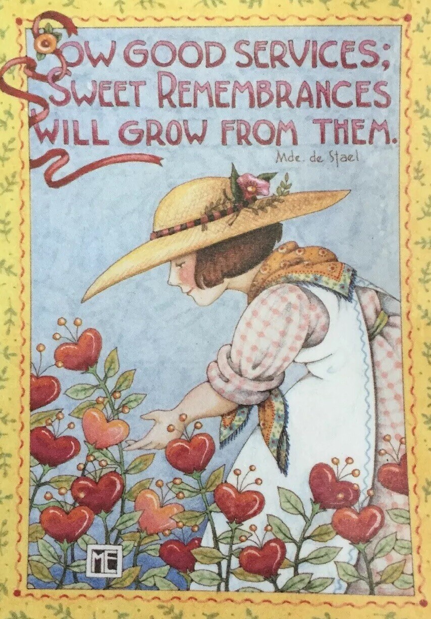 Mary Engelbreit Handmade Magnet-Sow Good Services
