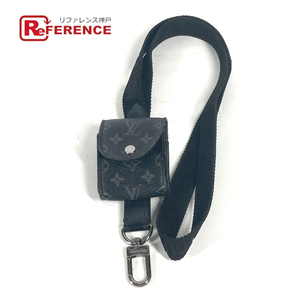 LOUIS VUITTON M80220 MonogramEclipse Lanyard Airpods Earphone Case With Strap