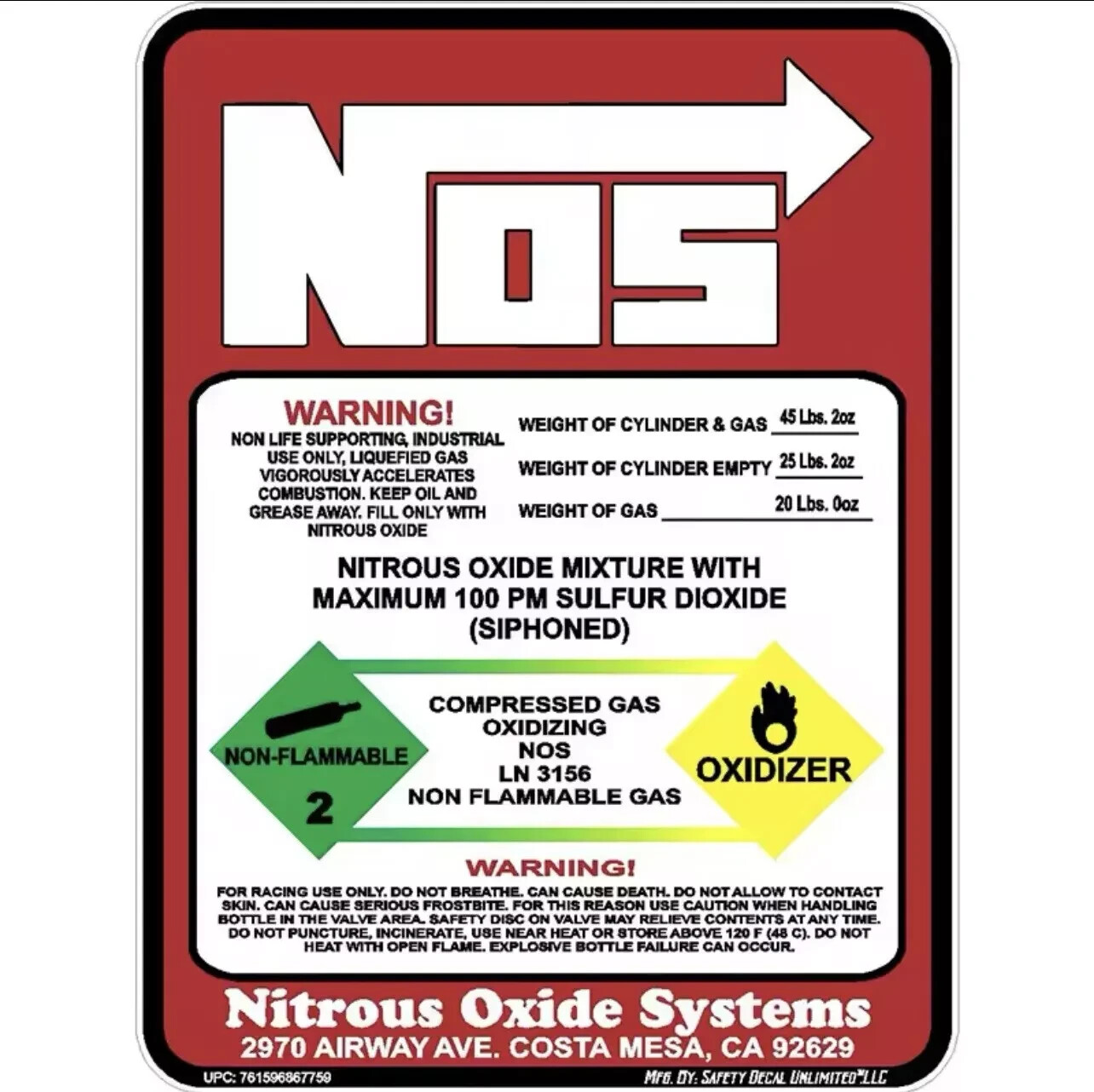 NOS RACING HOT ROD RAT FINK BIKER MOTORCYCLES TOOLS GUNS STICKER