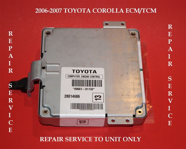 06 07 TOYOTA COROLLA ECU ECM REBUILD REPAIR SERVICE 4 TRANSMISSION SHIFT ISSUES