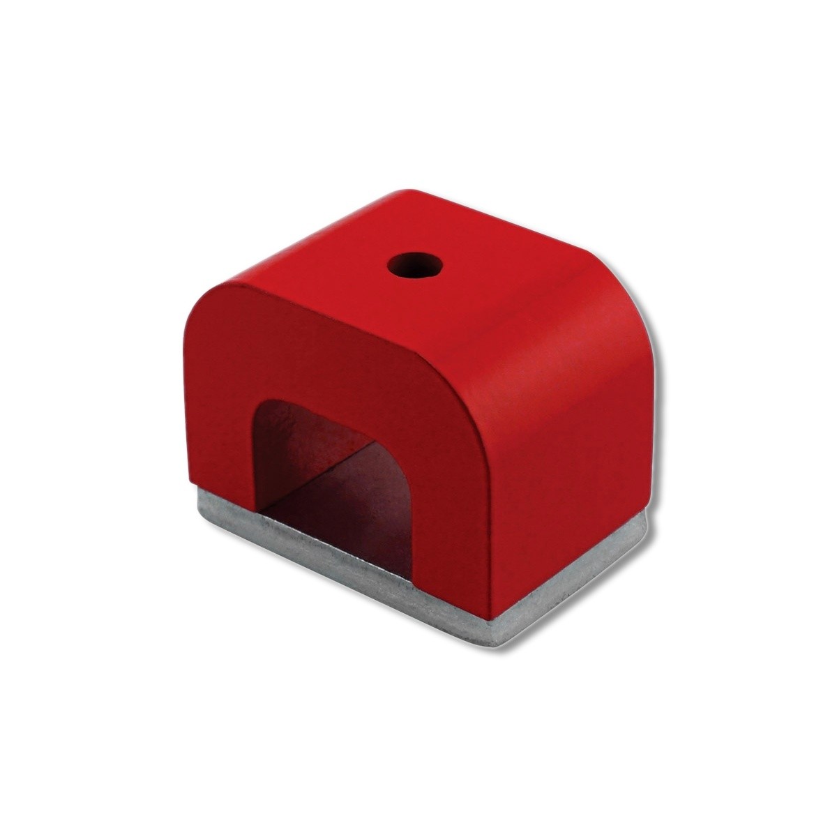 Magnet Source 1.6 in X 1 in Red Horseshoe Magnet 20 lb pull  07271