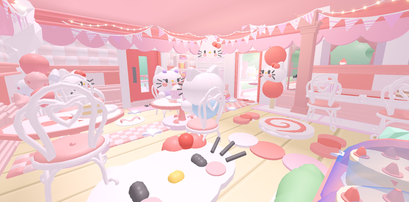 ⭐Glitch Build Preppy Kitty Cafe☕ House Home Adopt from me