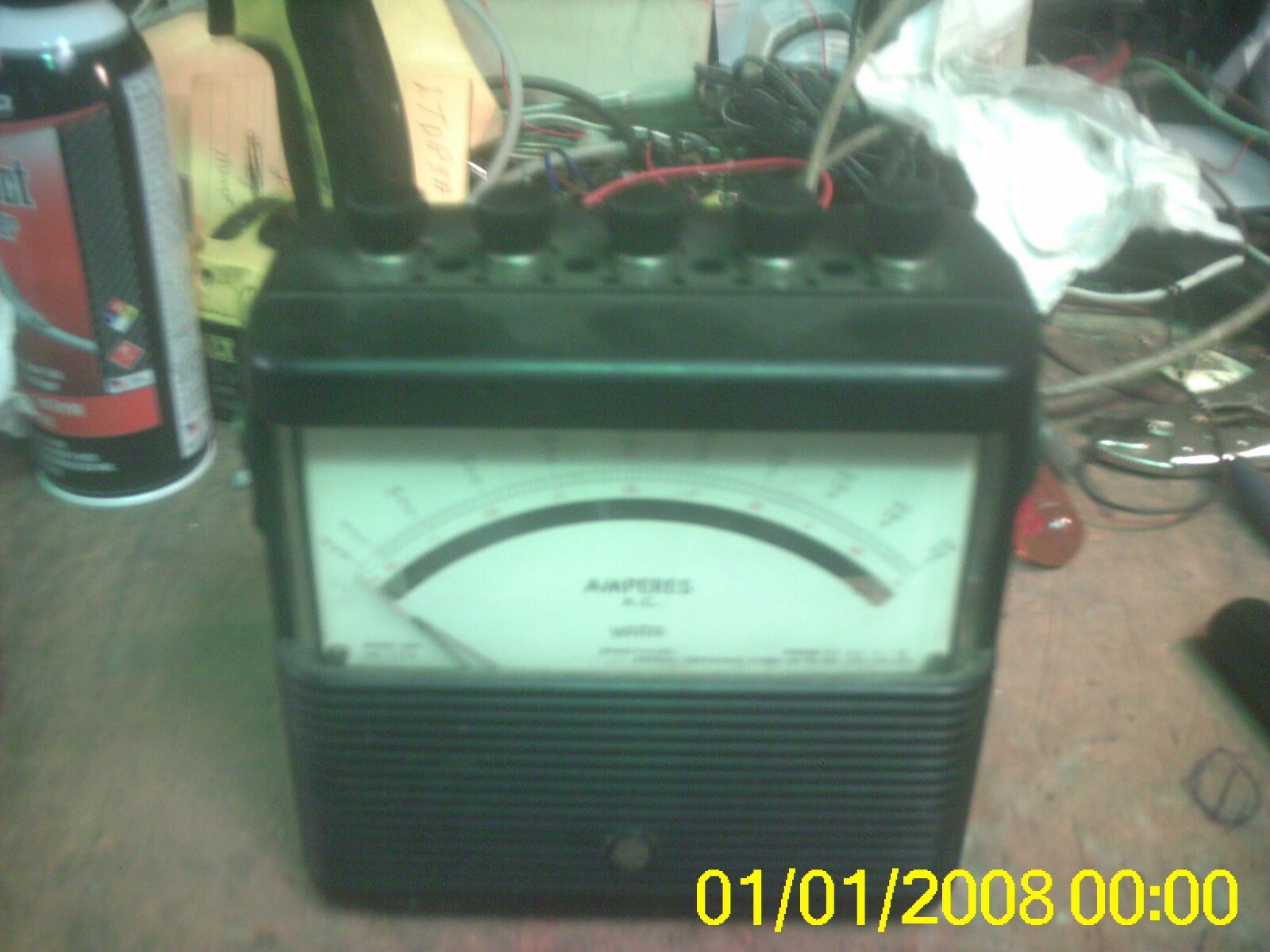VINTAGE WESTON MODEL 904 AMPRES AC 20 500 CYCLES