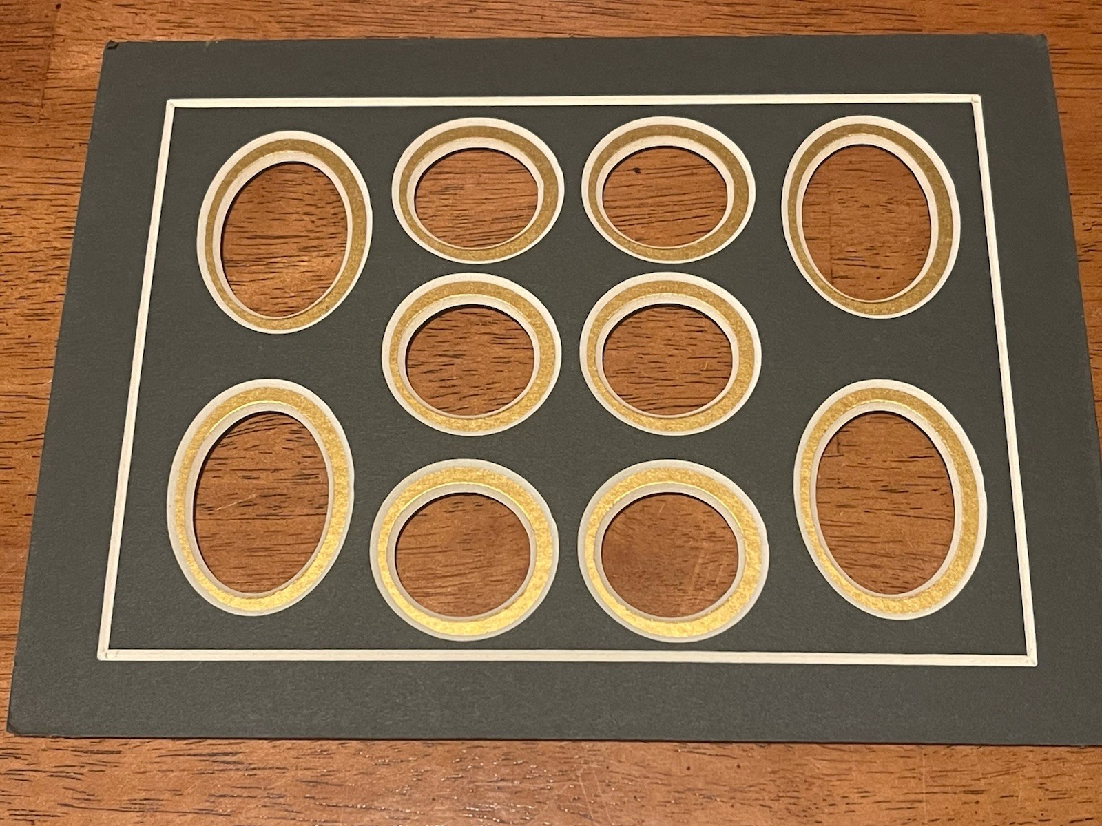 6"X8" Double Mats With Cut-Outs For US Coins And/Or Collectibles