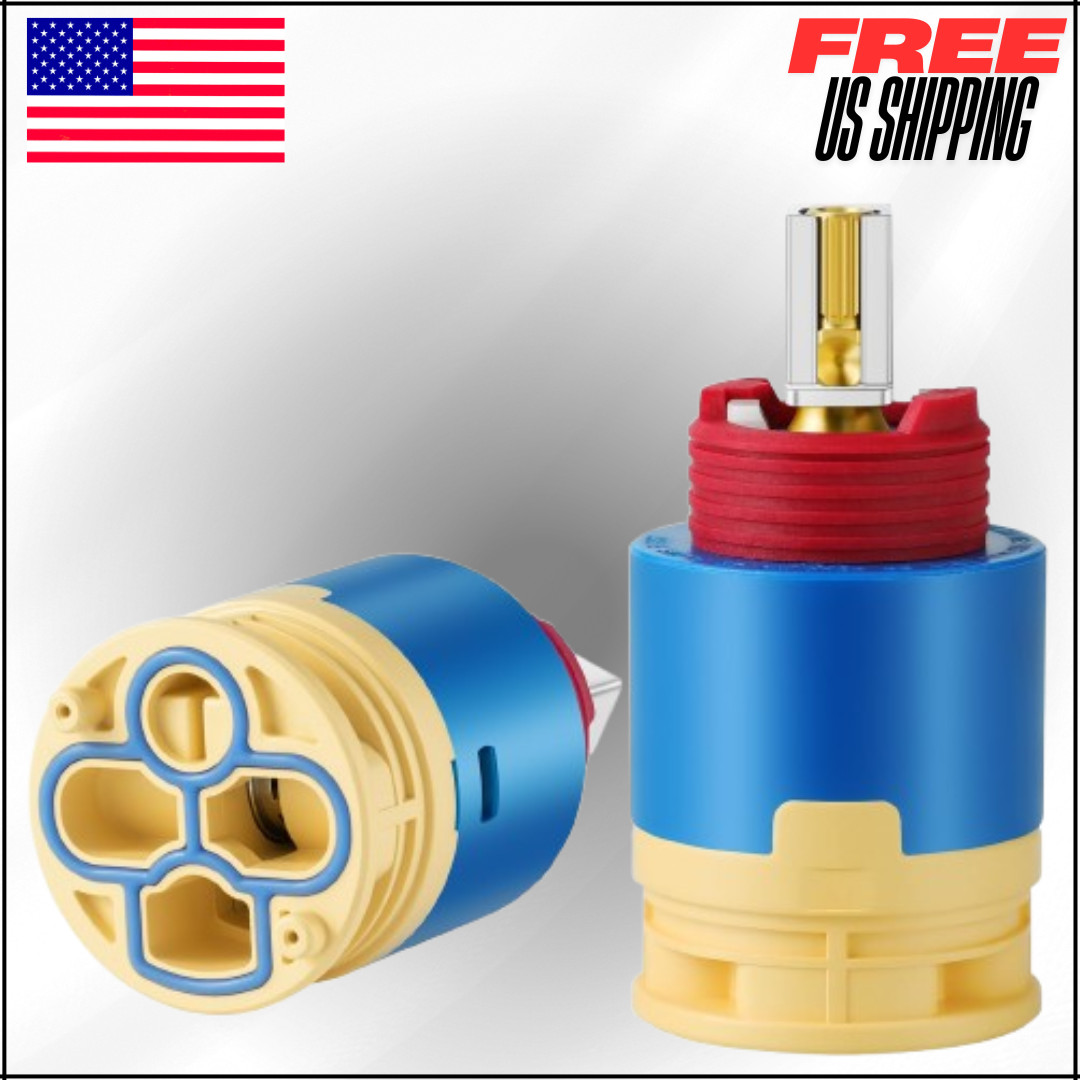 Ceramic Pressure Balance Cartridge, 40mm Faucet For Tub & Shower Cartridge 1Pack