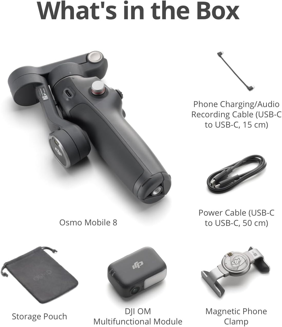 Osmo Mobile 8 Advanced Tracking Combo Gimbal Stabilizer for Phone, AI Native ...
