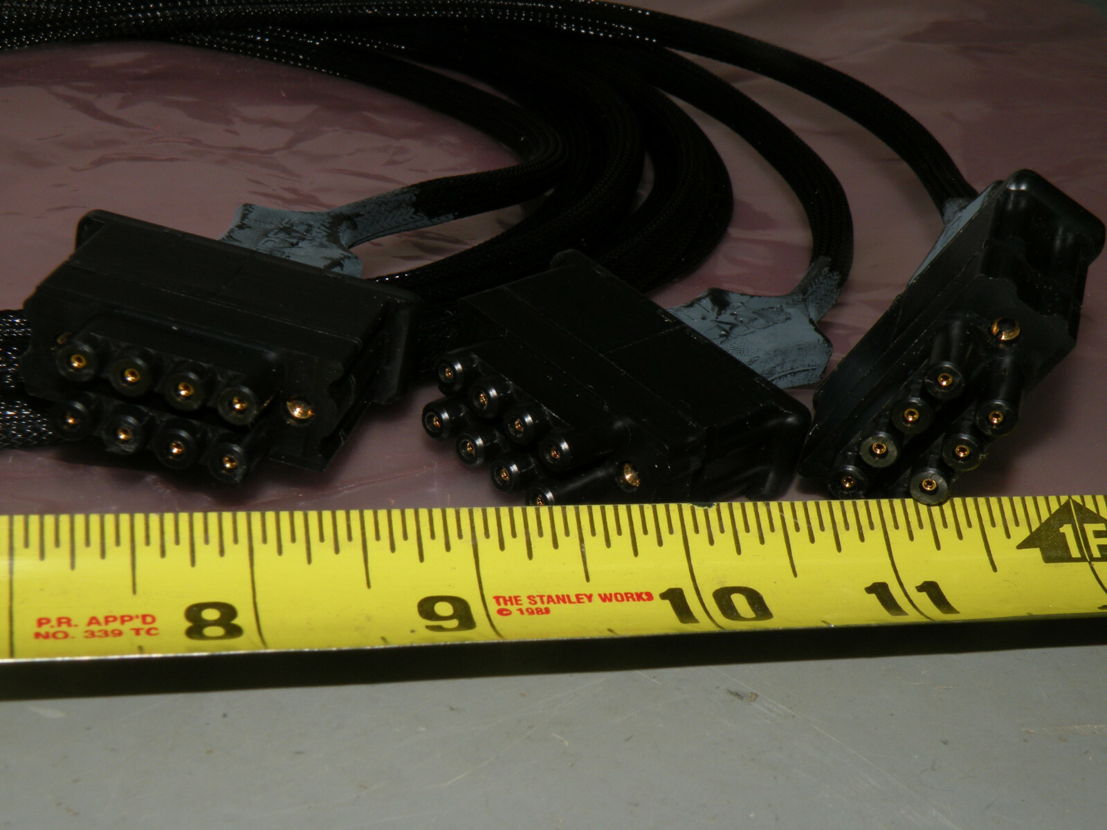 (3) Cirris HVI Adapter Harnesses / Cable Assemblies for Tester 8 Connector ~6'