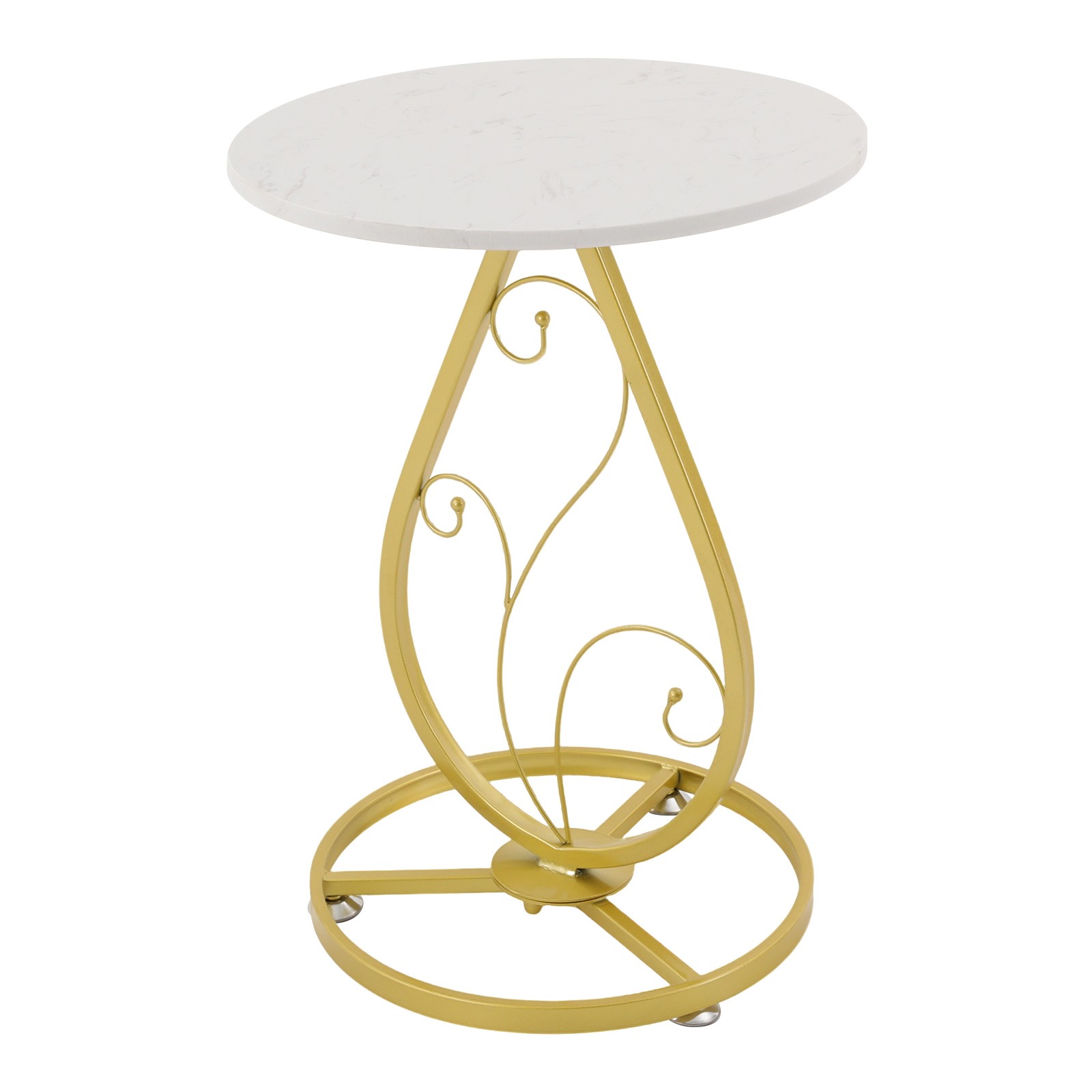 Round Side Table, Modern Decor Bedside Table, Coffee Table for Living Room