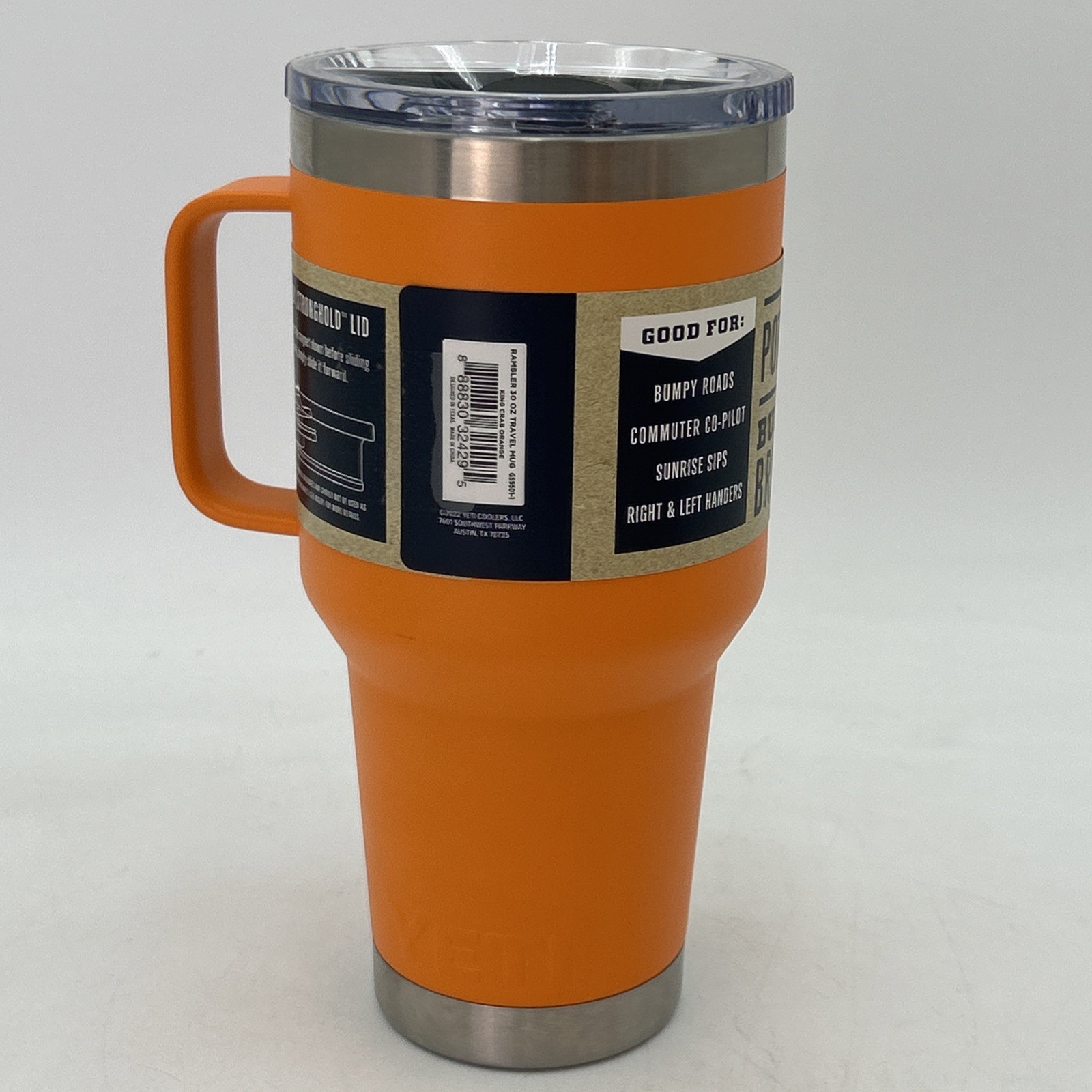 YETI Rambler 30 oz Travel Mug w/Stronghold Lid King Crab Orange