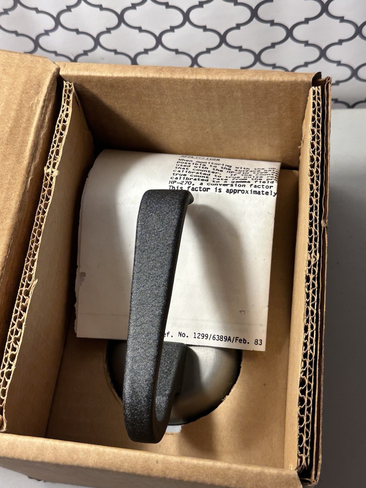 Eberline HP-210T Tungsten Shielded Gm Probe Pancake Geiger Detector