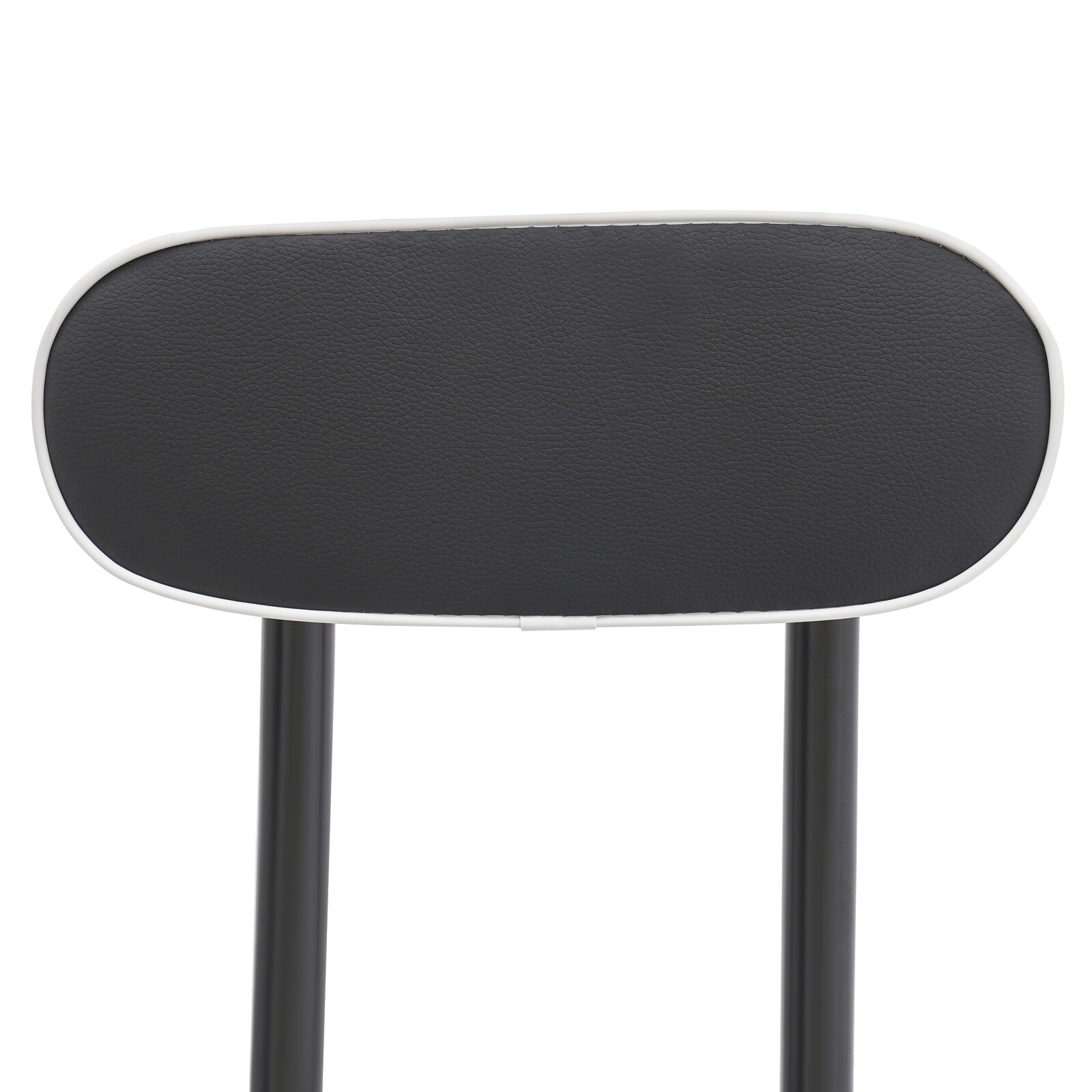 2pcs Black Counter Stool Bar Stool Portable Folding Kitchen Dining Chair