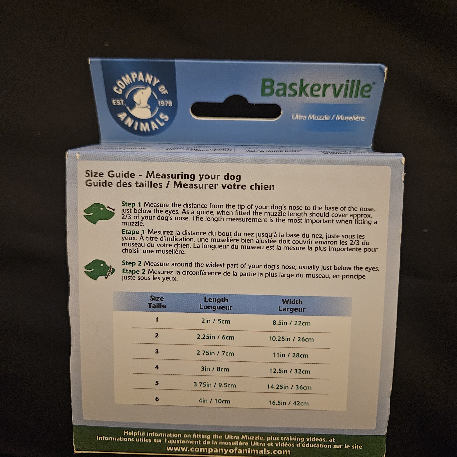 New Baskerville Ultra Muzzle - Size 1 - Recommended by Dr Mugford
