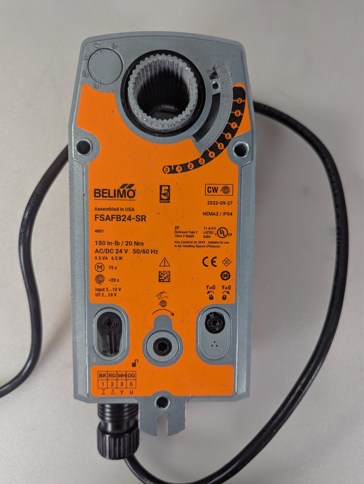Belimo FSAFB24-SR Fire & Smoke Damper Actuator