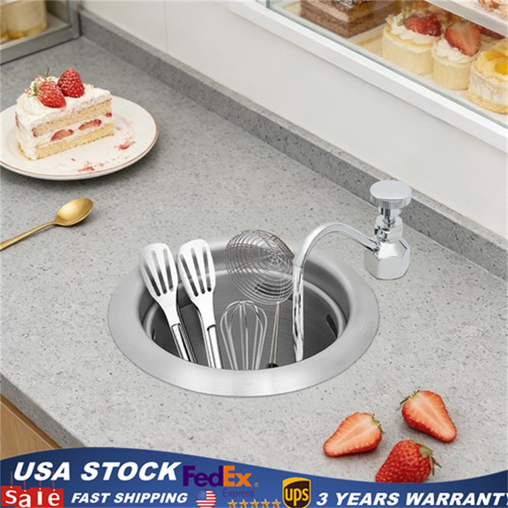 Dipper Well Faucet & Bowl Set, Coffee Shop Bar Counter Sink Faucet Washing Tool