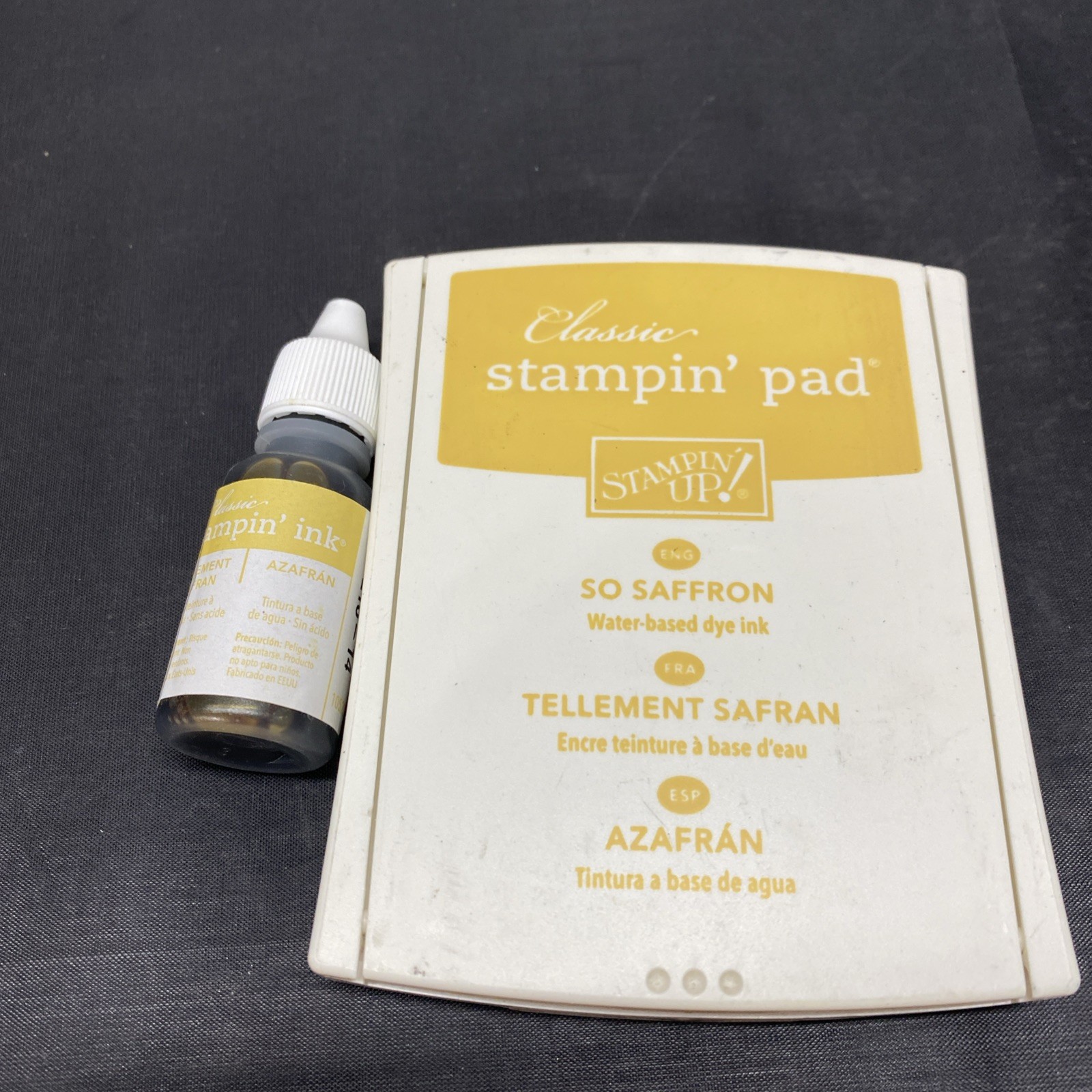 Retired Stampin' Up! Ink Pad and Reinker So Saffron