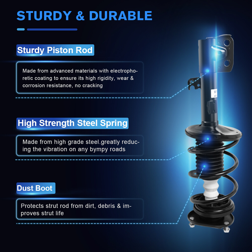 For Toyota Corolla 2009-2013 Front 2 Shocks Struts & Coil Spring Mount Assembly