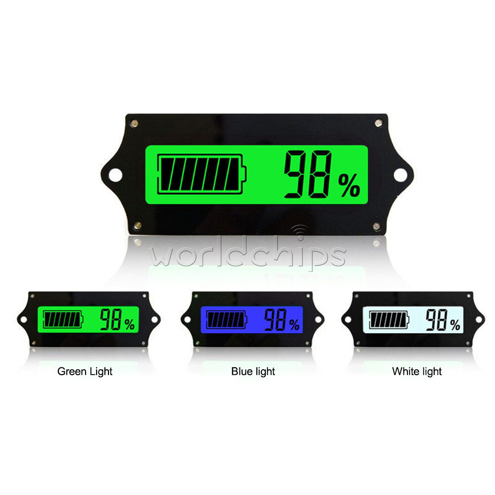 12V 24V 36V 48V 2S~15S Li-ion Lead-Acid Battery Indicator Board LCD backlight