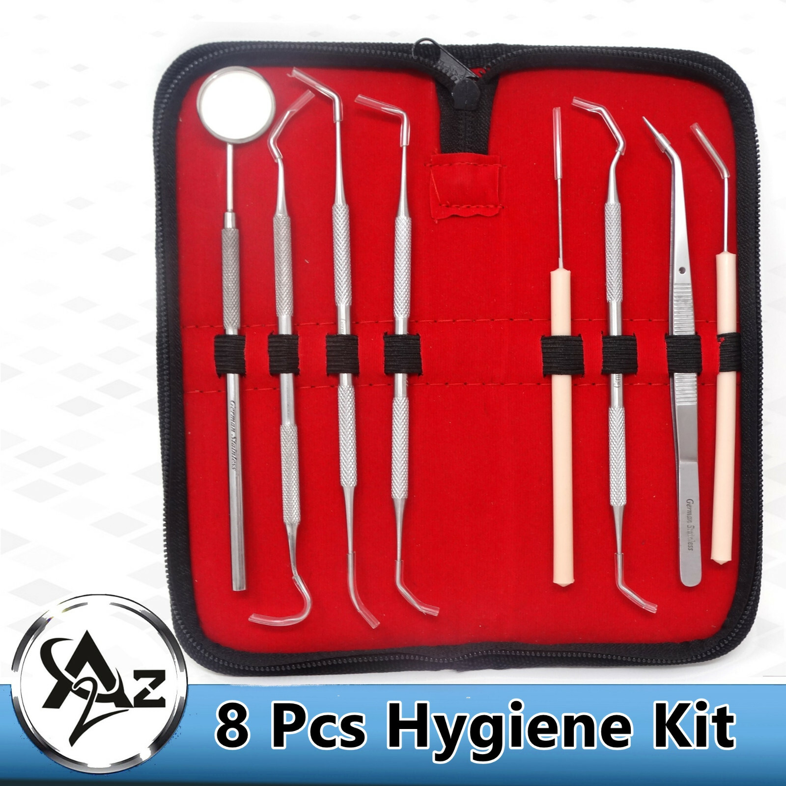Dental Tools Set Dentist Teeth Kit Oral Clean Probe Stainless Steel Picks GERMAN
