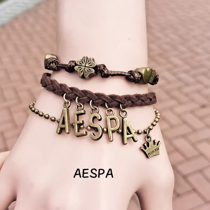 AESPA VINTAGE BRACELET KARINA WINTER NINGNING GISELLE MERCH JEWELRY FANMADE L28