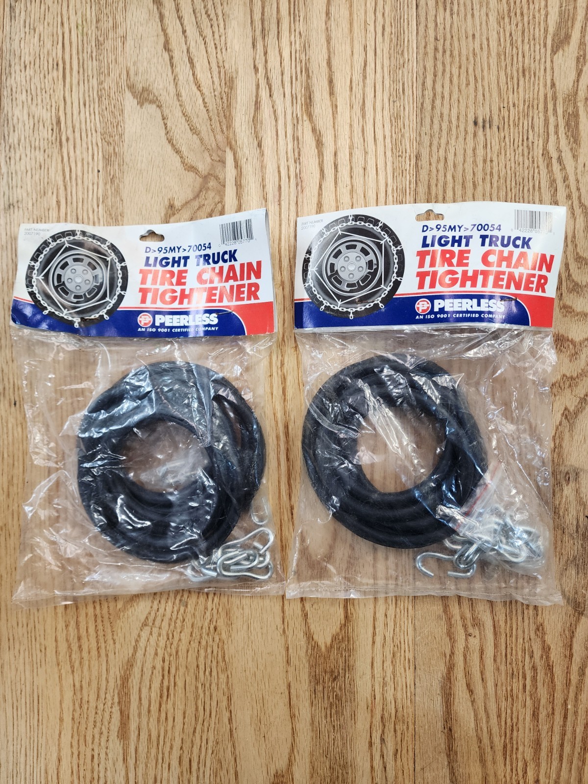 2 Pair (4) Peerless Light Truck Tire Chain Tensioner Cable Tightener