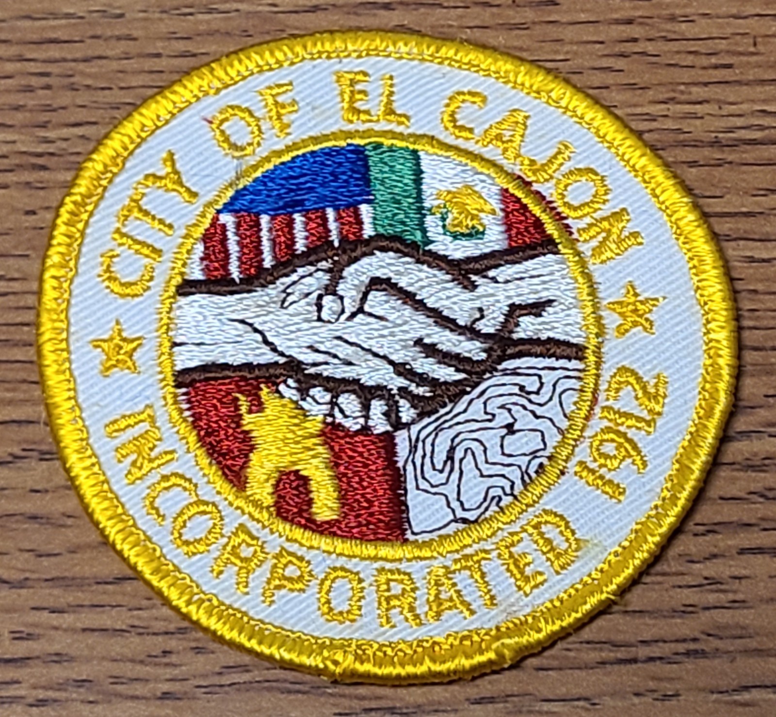 CA - City of El Cajon California Incorporated 1912 City Employee Patch