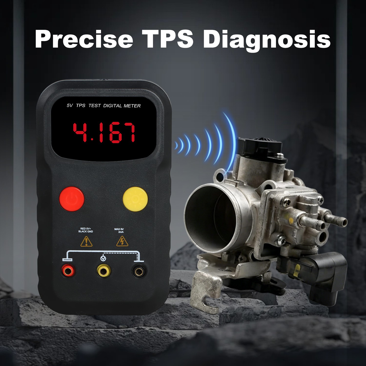 5V Adjustable TPS Throttle Position Sensor Tester for Marine Outboard Engines