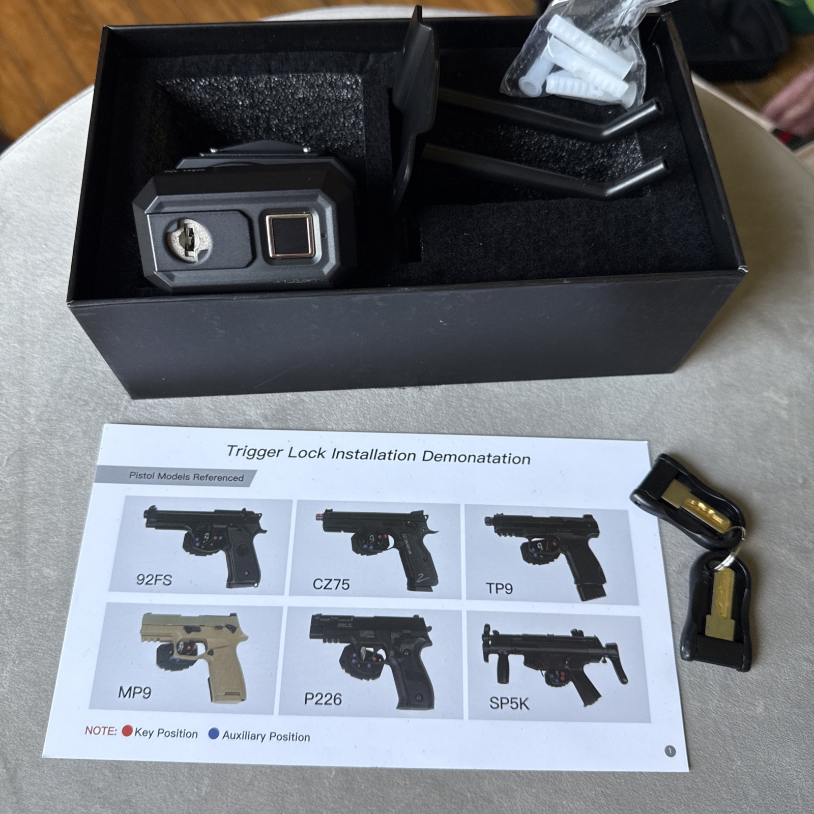 AINIRO Biometric Trigger Lock Gun Trigger Lock for Rifles and Shotguns Handgu...