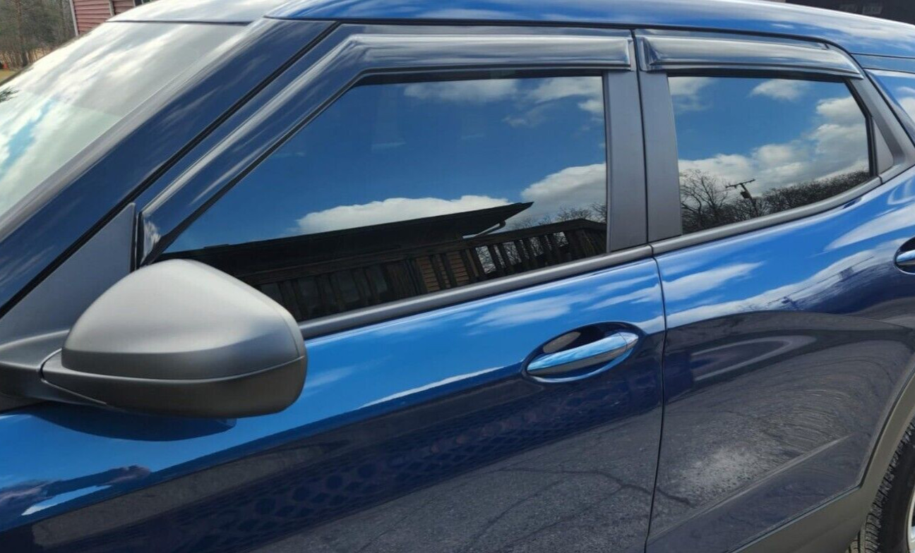 AVS Smoke Rain Guards Vent Visors 3M Tape-On for 2021-2025 Chevrolet Trailblazer