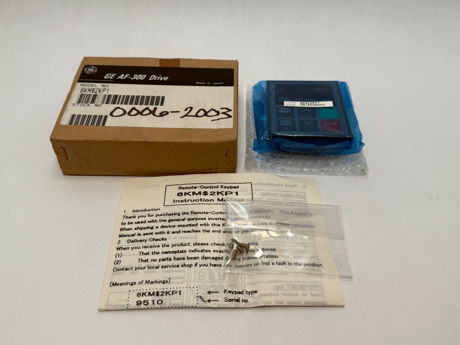 GE 6KM$2KP1 Operator Interface Panel AF-300 Drive