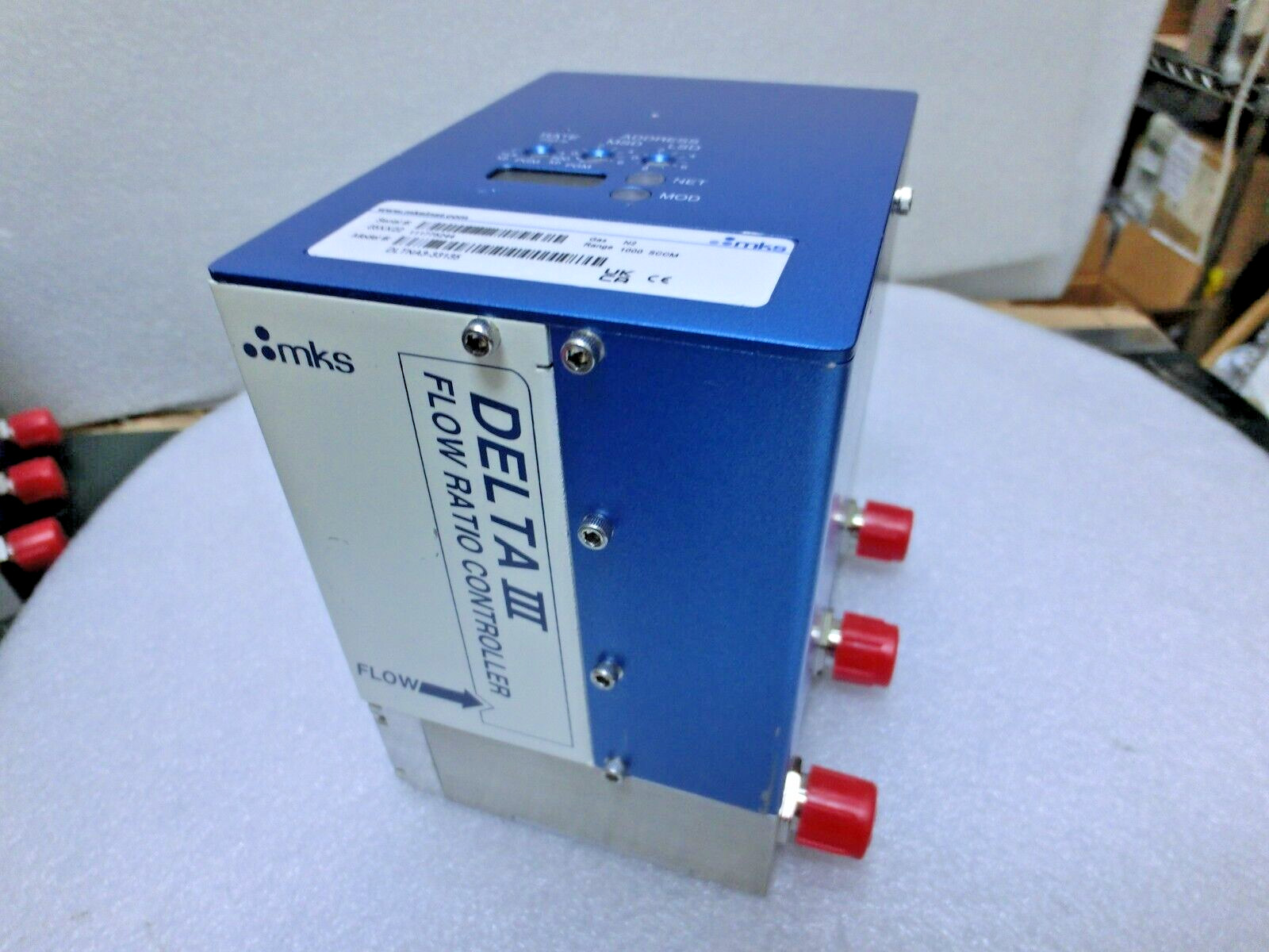 MKS DLTNA3-33155 Delta III Flow Ratio Controller,N2 1000sccm,Used,US_,8584
