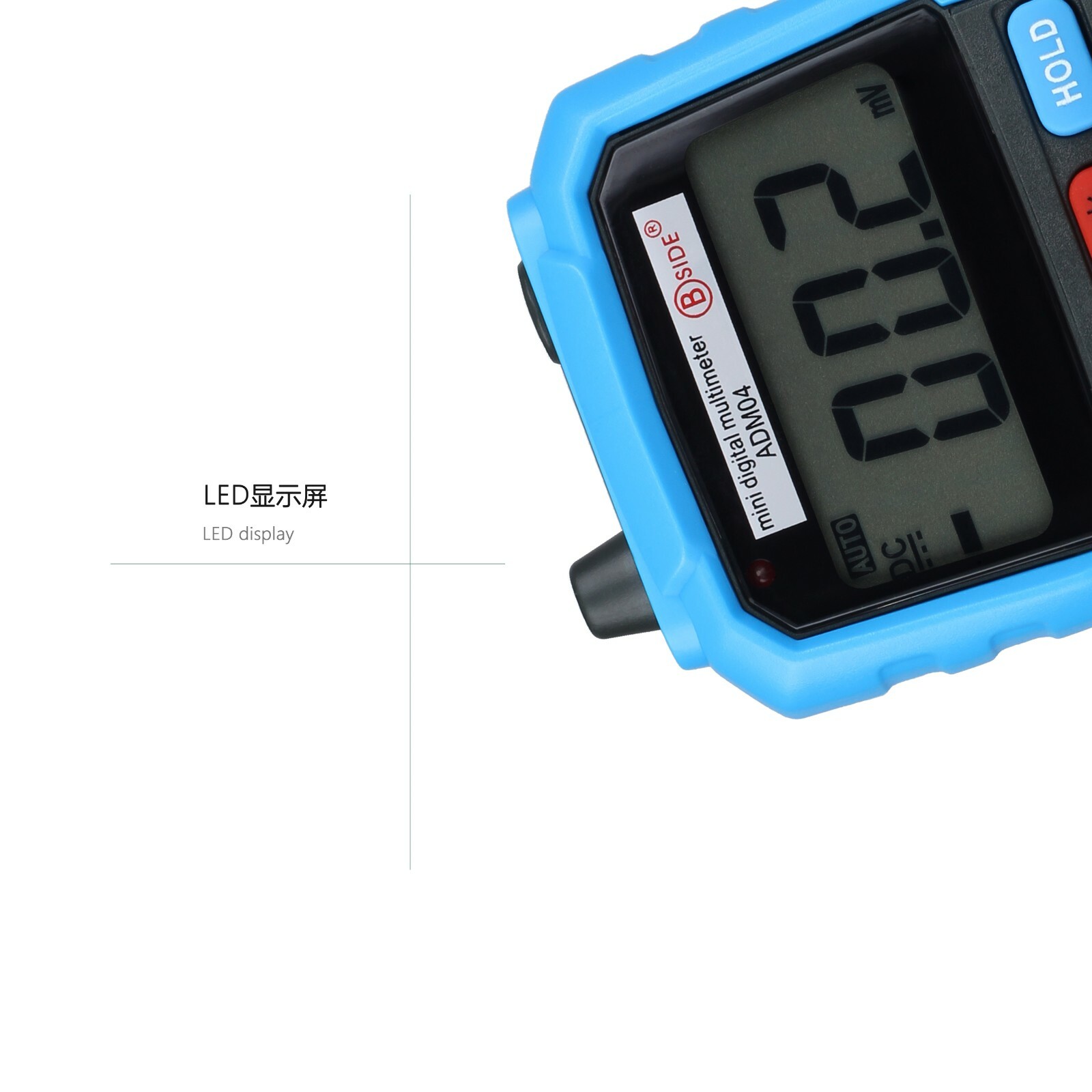 BSIDE ADM04 Mini Digital Auto Range Non-Contact Multimeter Voltage Current USA