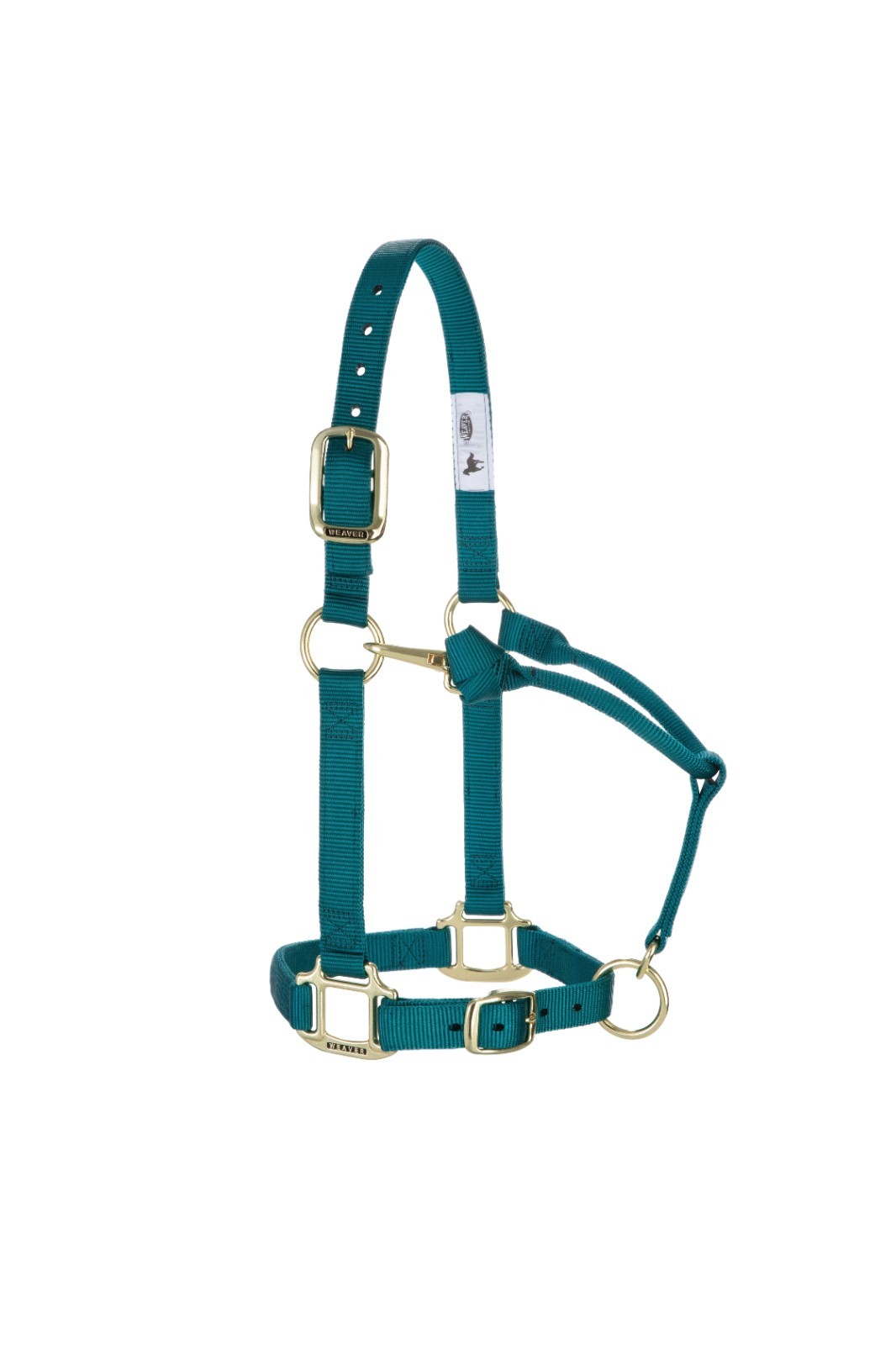 Original Adjustable Chin and Throat Snap Halter, 1" Teal