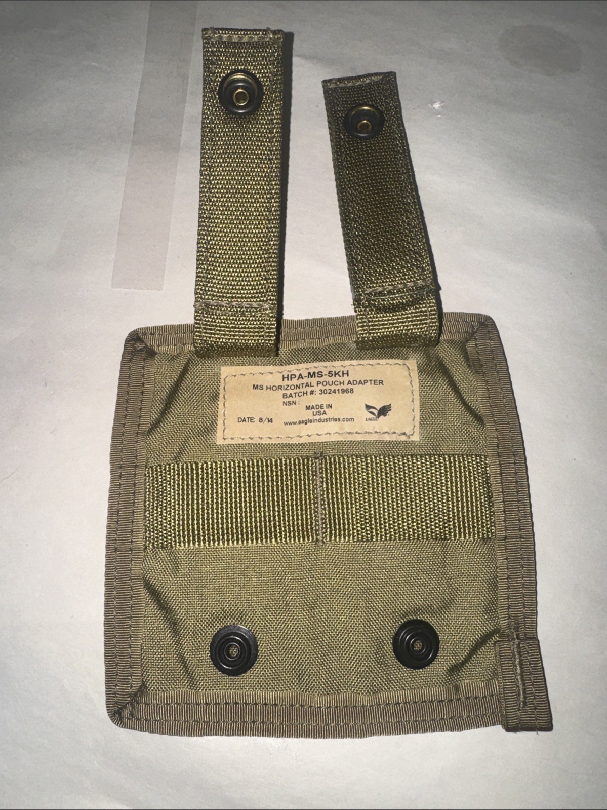 US Marine Corp Molle II Horizontal Pouch Adapter Coyote USMC Eagle Industries