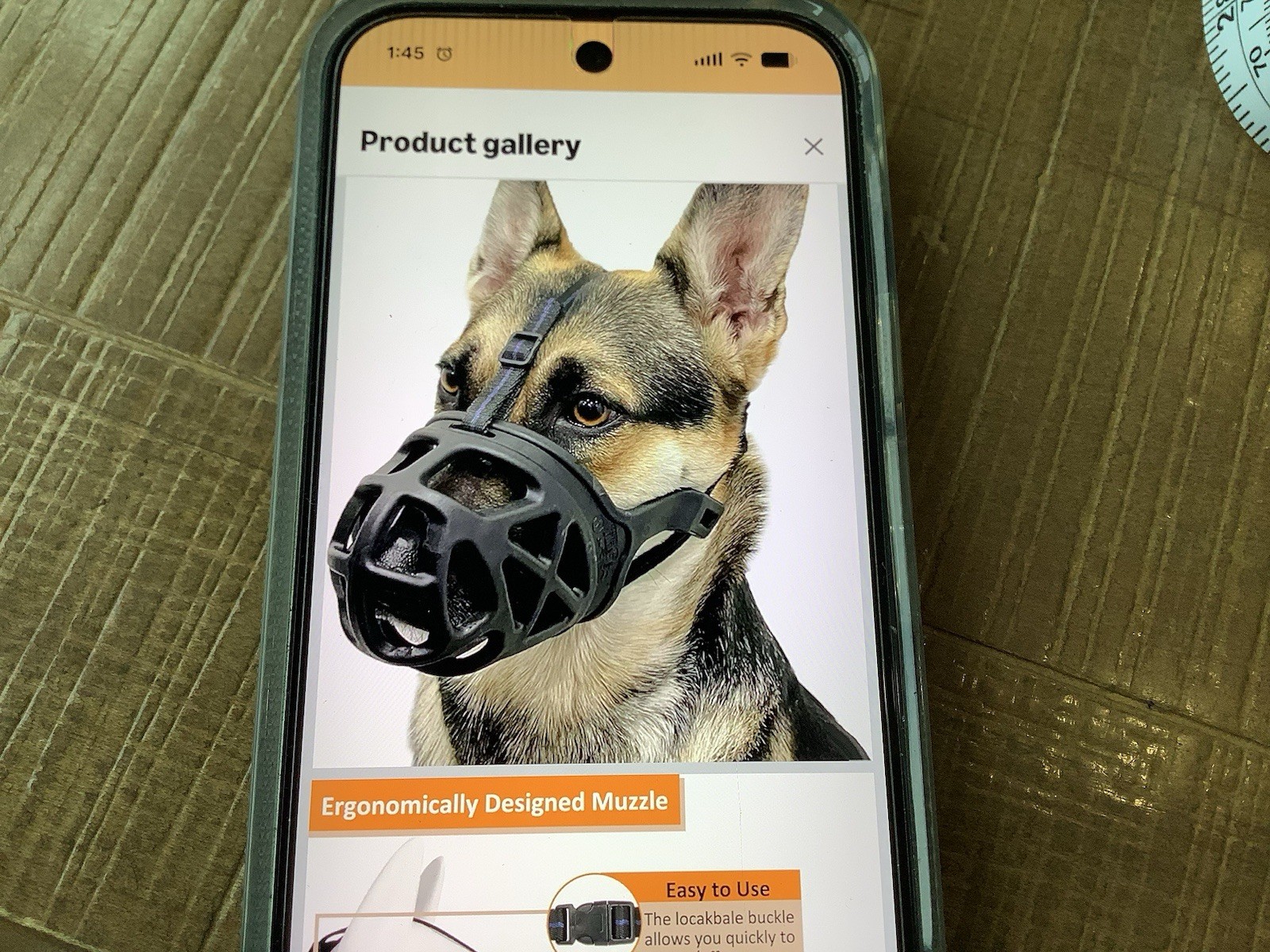 Dog Muzzle XL Barkless Biteless