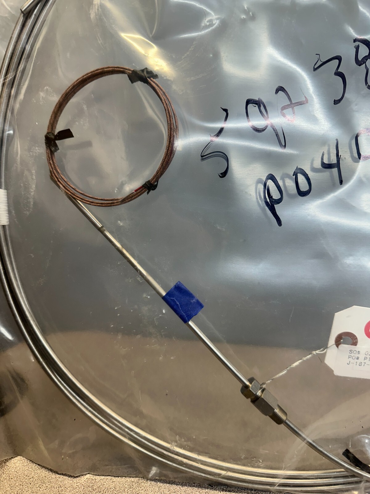 PYCO THERMOCOUPLE J-187-316-S-300-A-(8)-Y, NEW FREE SHIPPING