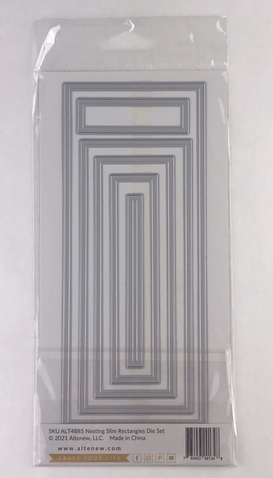 Altenew Nesting Slim Rectangles Dies Set Slimline New