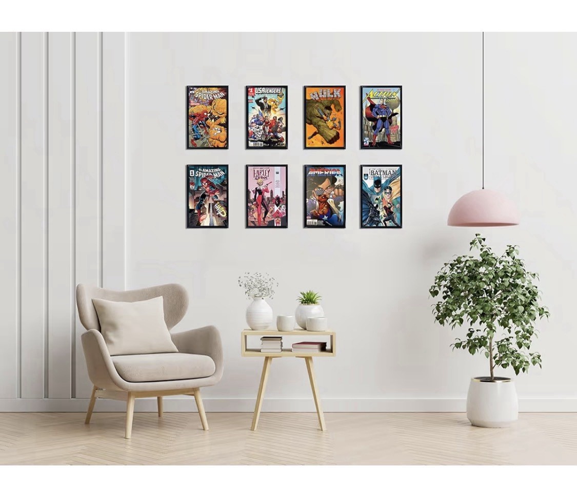 Comic Book Frame, 8 Pack, Ultraviolet UV Protection, Fits Current Comics up to 6