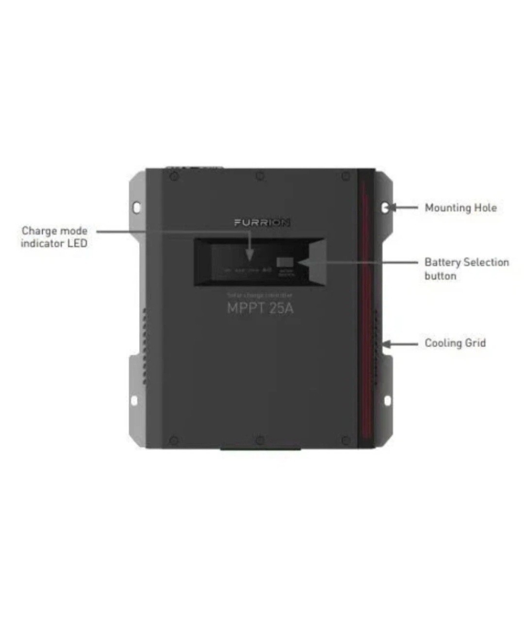 Furrion 25A Wall-Mount MPPT RV Solar Charge Controller NEW NO BOX
