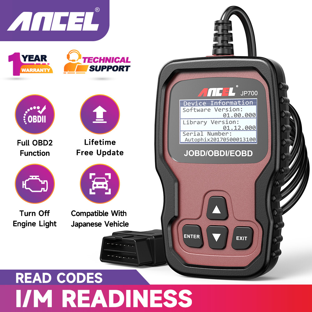 ANCEL JP700 Code Reader JOBD OBD2 Japanese Car Scanner JDM Automotive Engine