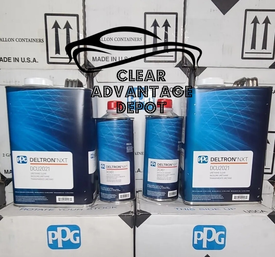 Ppg Clearcoat Deltron  2 Gallons Dcu2021  2 Qt Dcx61. FREE SHIPPING! 2 Kits!