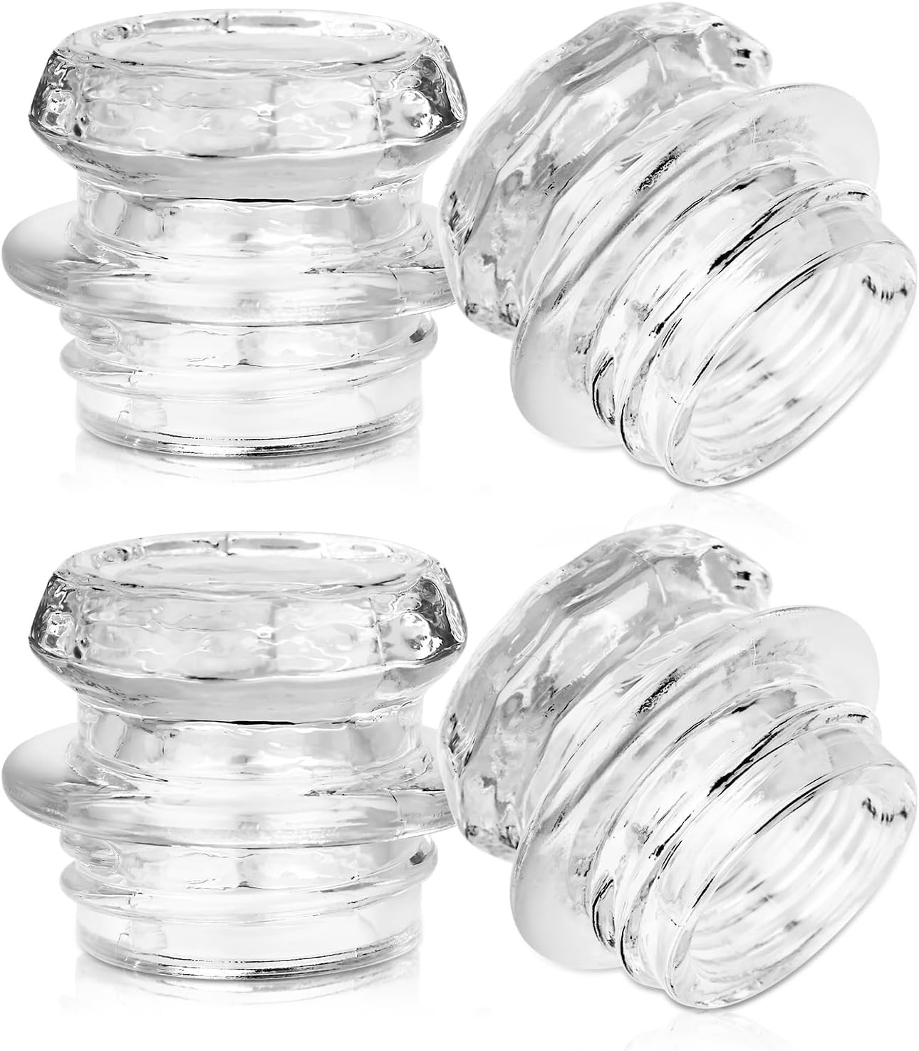 4Pcs Coffee Percolator Glass Top Replacement - Percolator Glass Top Compatible w