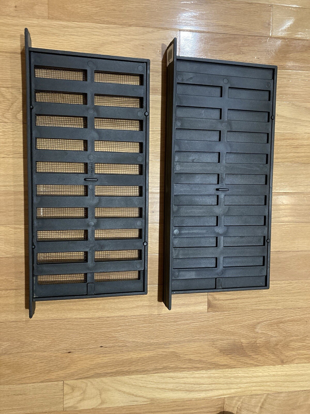 2 Air Vents 8 in. H X 16 in. W. Black Plastic Foundation Vents