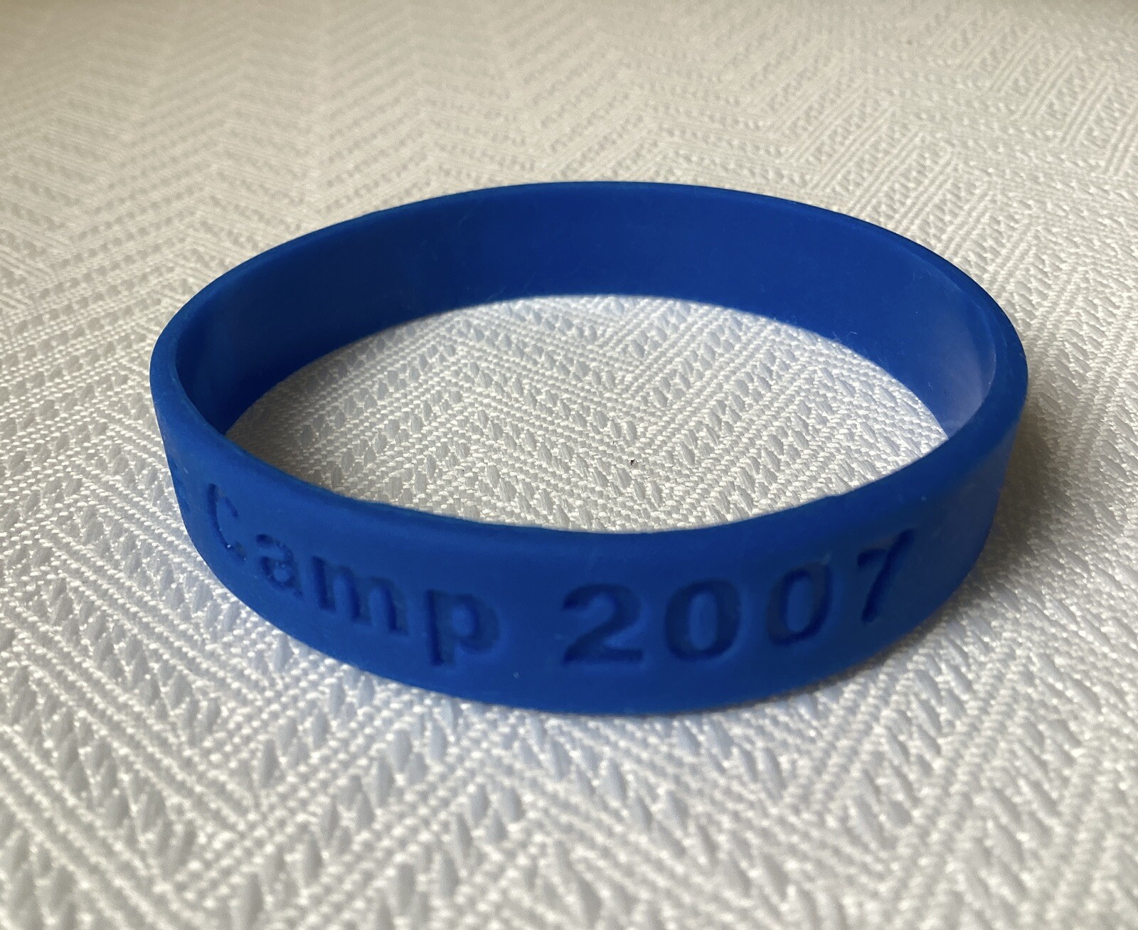 Space Camp 2007 25 Anniversary Silicone Wristband Blue